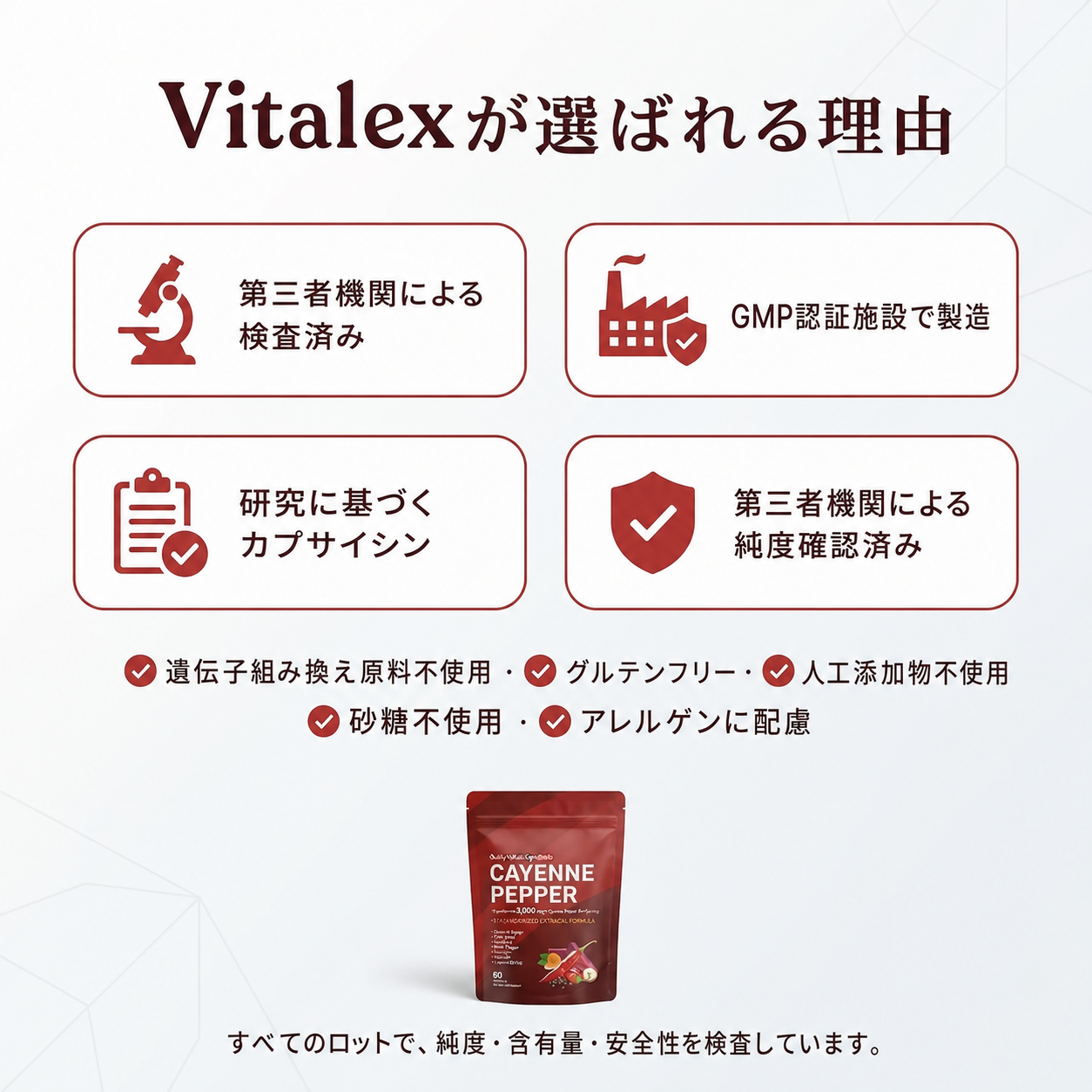 Vitalex Cayenne Pepper Softgels